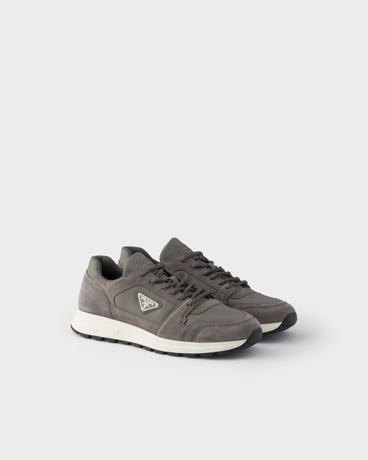 Prax suede and Re-Nylon sneakers